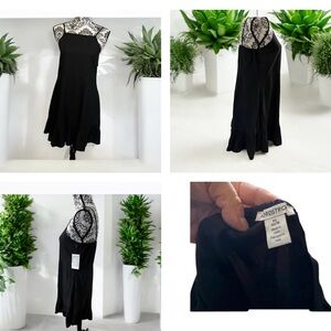 Nordstrom Spaghetti Strap Black Dress XL 14/16 NWT